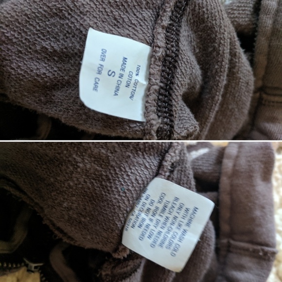 Ambercrombie and Fitch tan sweatshirt zip s small - Picture 8 of 8